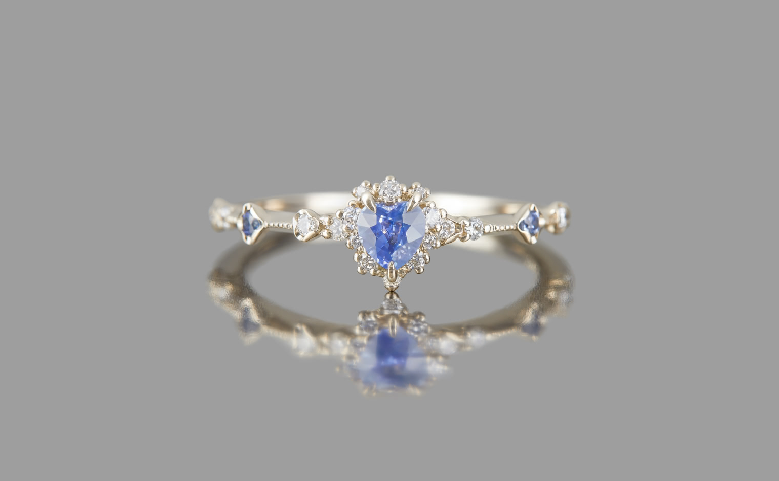 Sapphire Heart Ring | kataoka jewelry