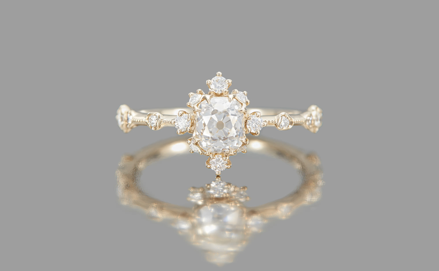 Snowflake Ring Supreme–Antique | kataoka jewelry and objets d'art