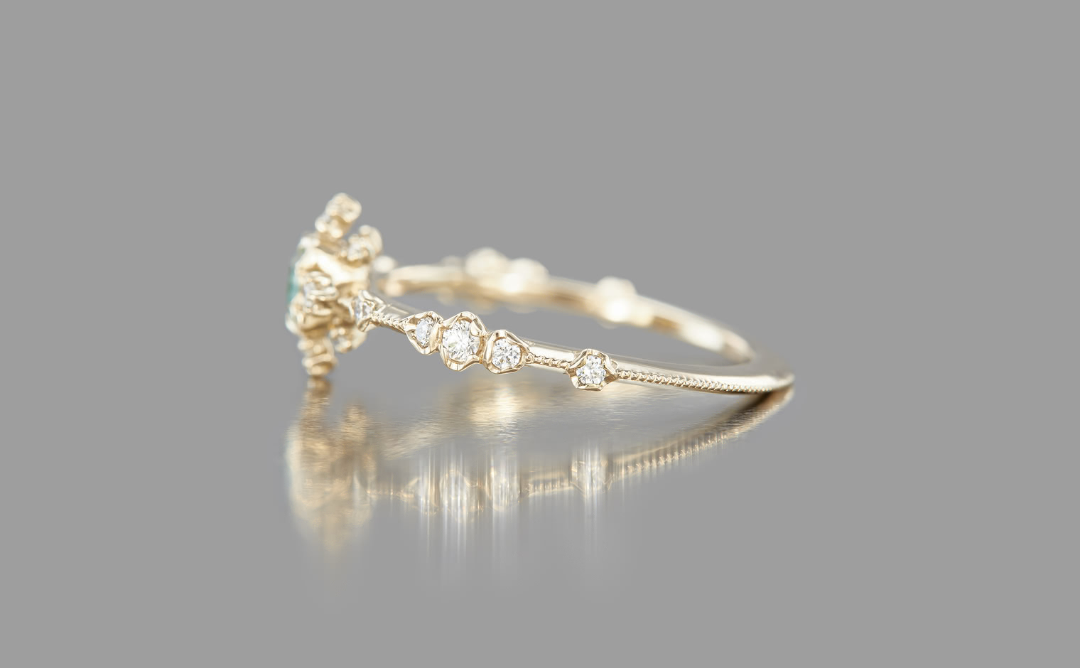 Snowflake Ring Supreme–Paraiba | kataoka jewelry