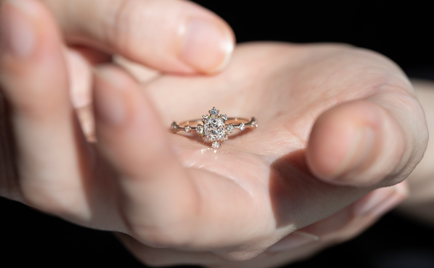 Snowflake Ring Supreme–Antique | kataoka jewelry and objets d'art