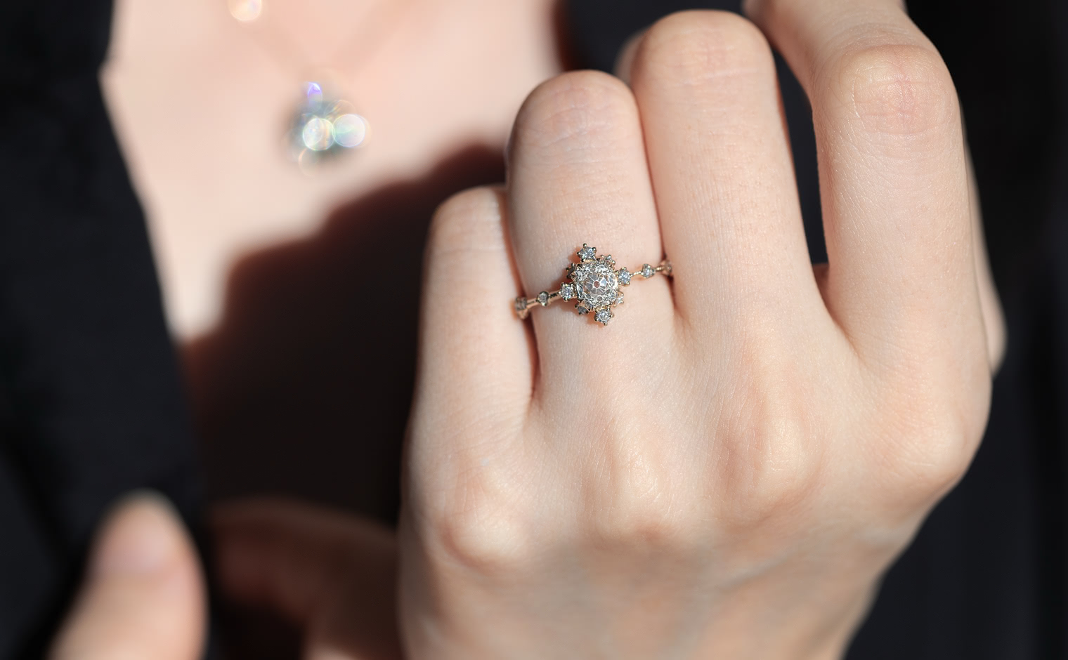 Snowflake Ring Supreme–Antique | kataoka jewelry and objets d'art
