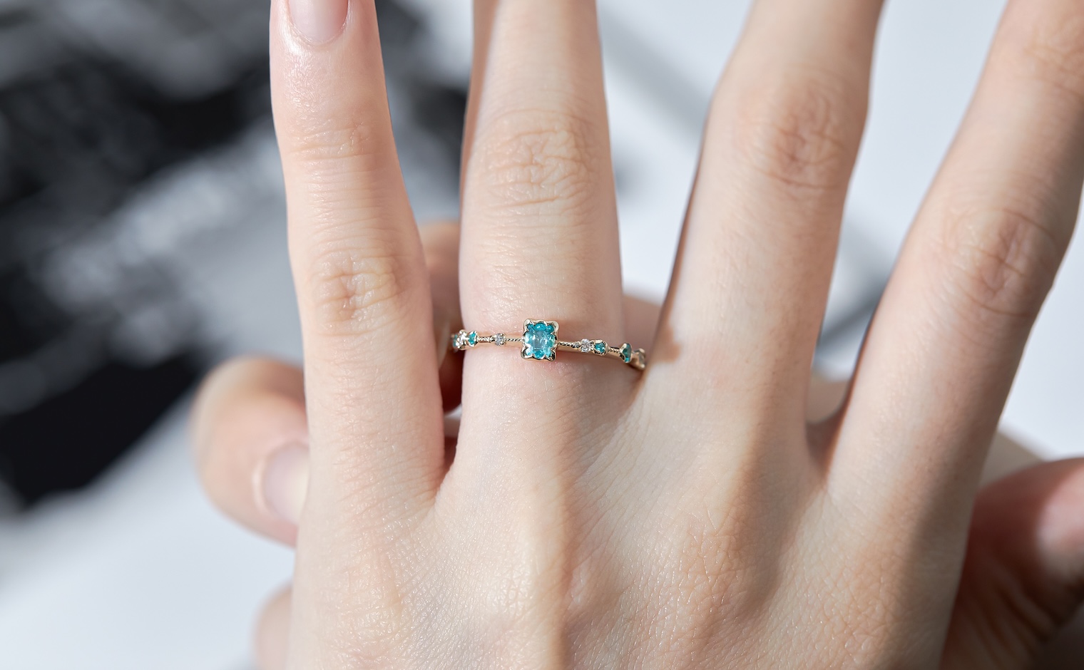 Paeonia Ring–Paraiba | kataoka jewelry and objets d'art