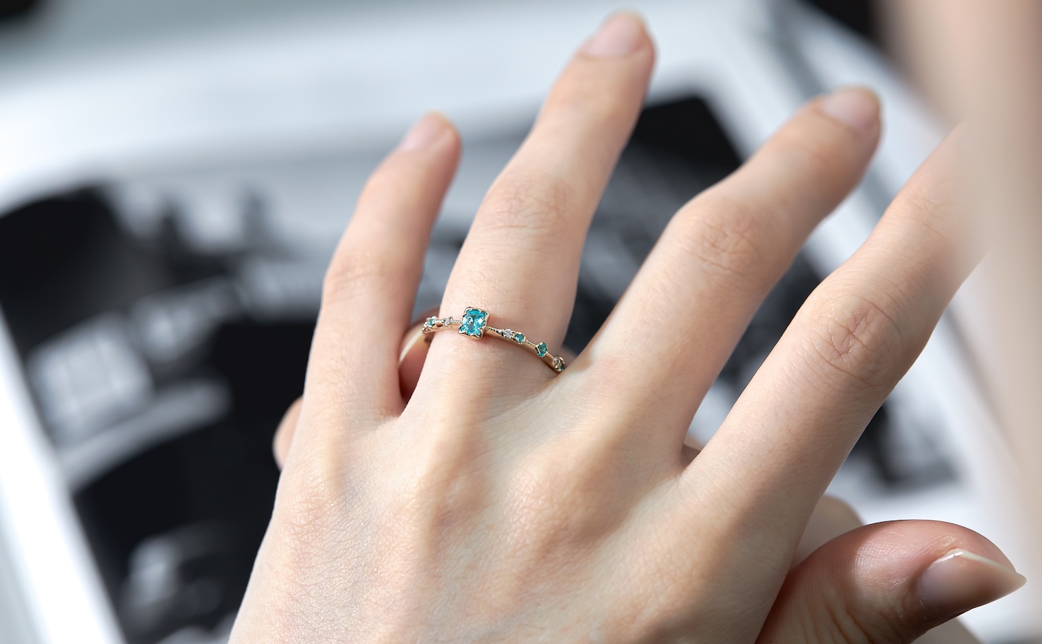 Paeonia Ring–Paraiba | kataoka jewelry and objets d'art