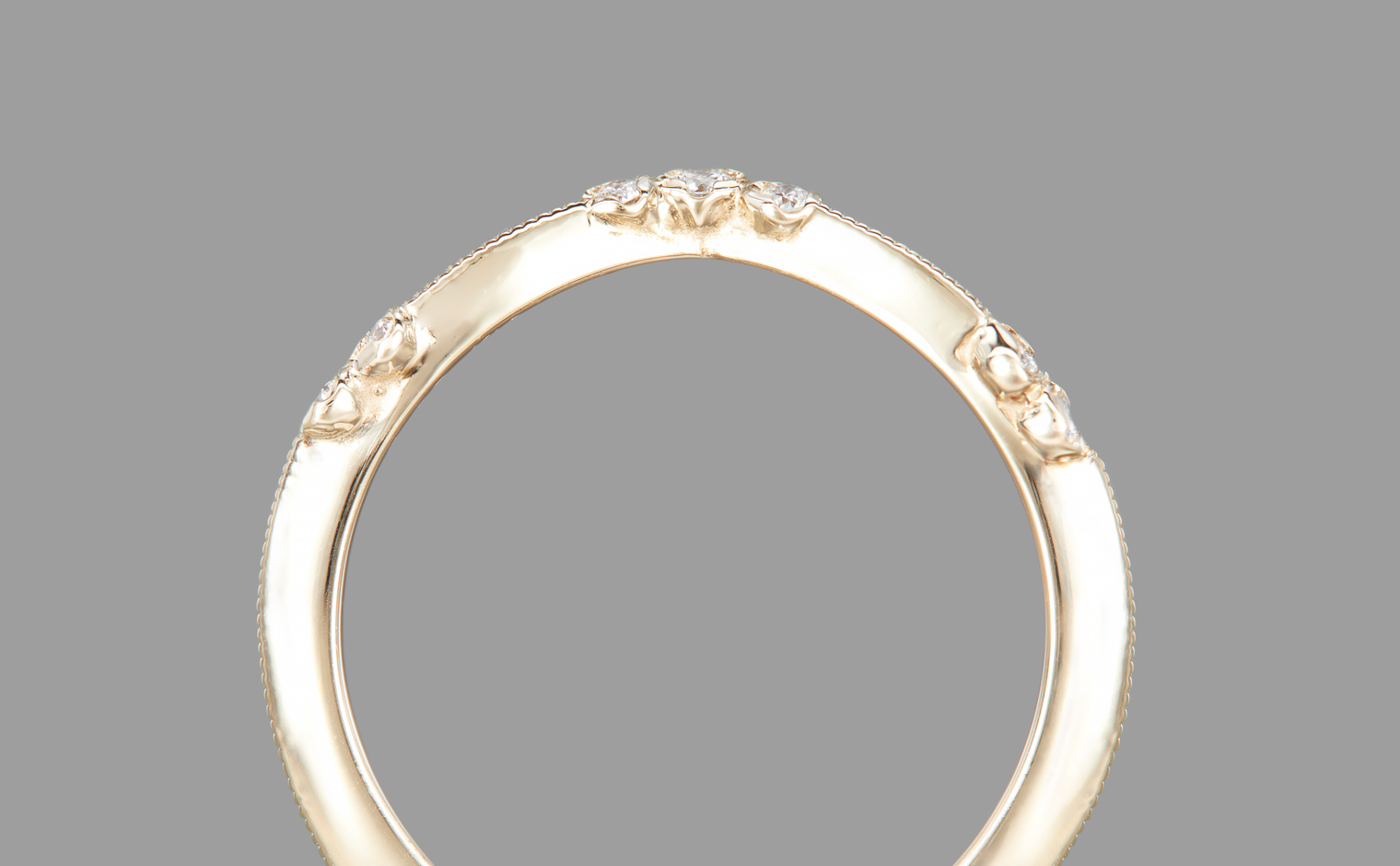 Curved Diamond Ring | kataoka jewelry and objets d'art