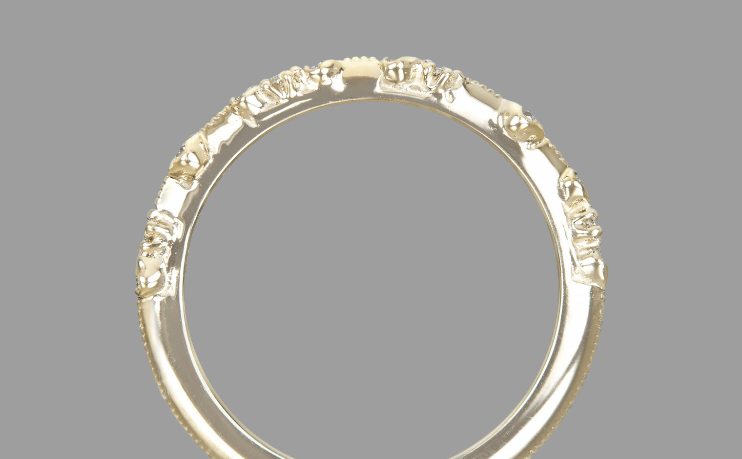 kataoka　クシュクシュリング　K18 Dotted Ring–Diamond | kataoka jewelry