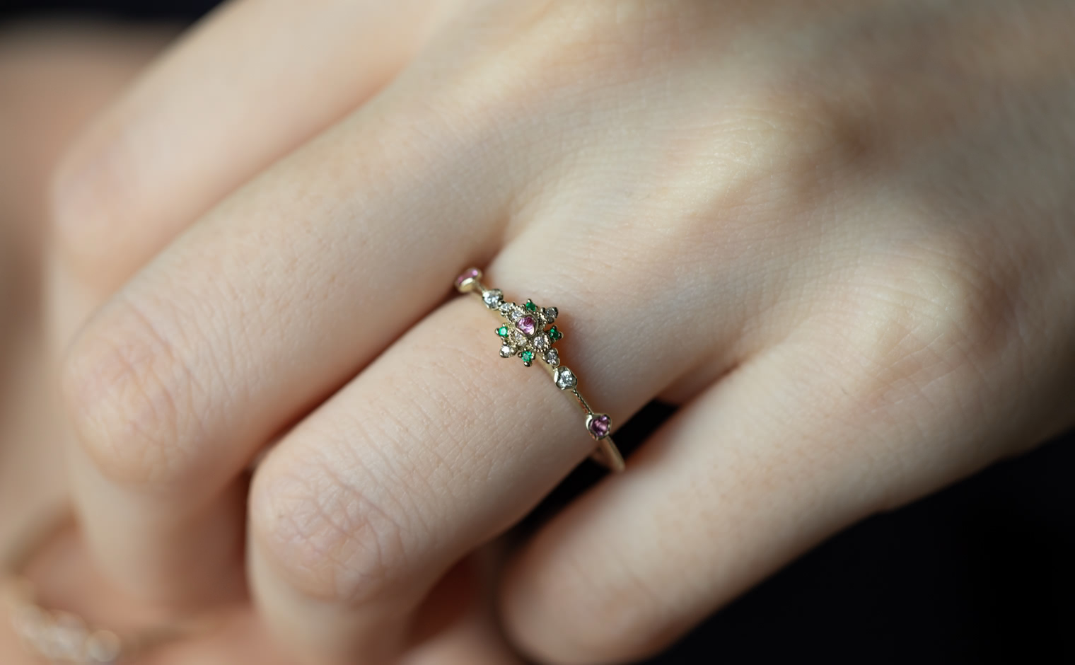 Orchid Ring–Rainbow | ka0128ab