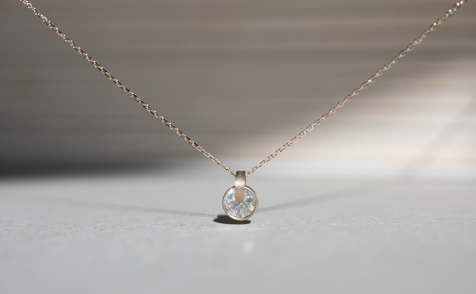 Rainbow Moonstone Necklace | kataoka jewelry and objets d'art
