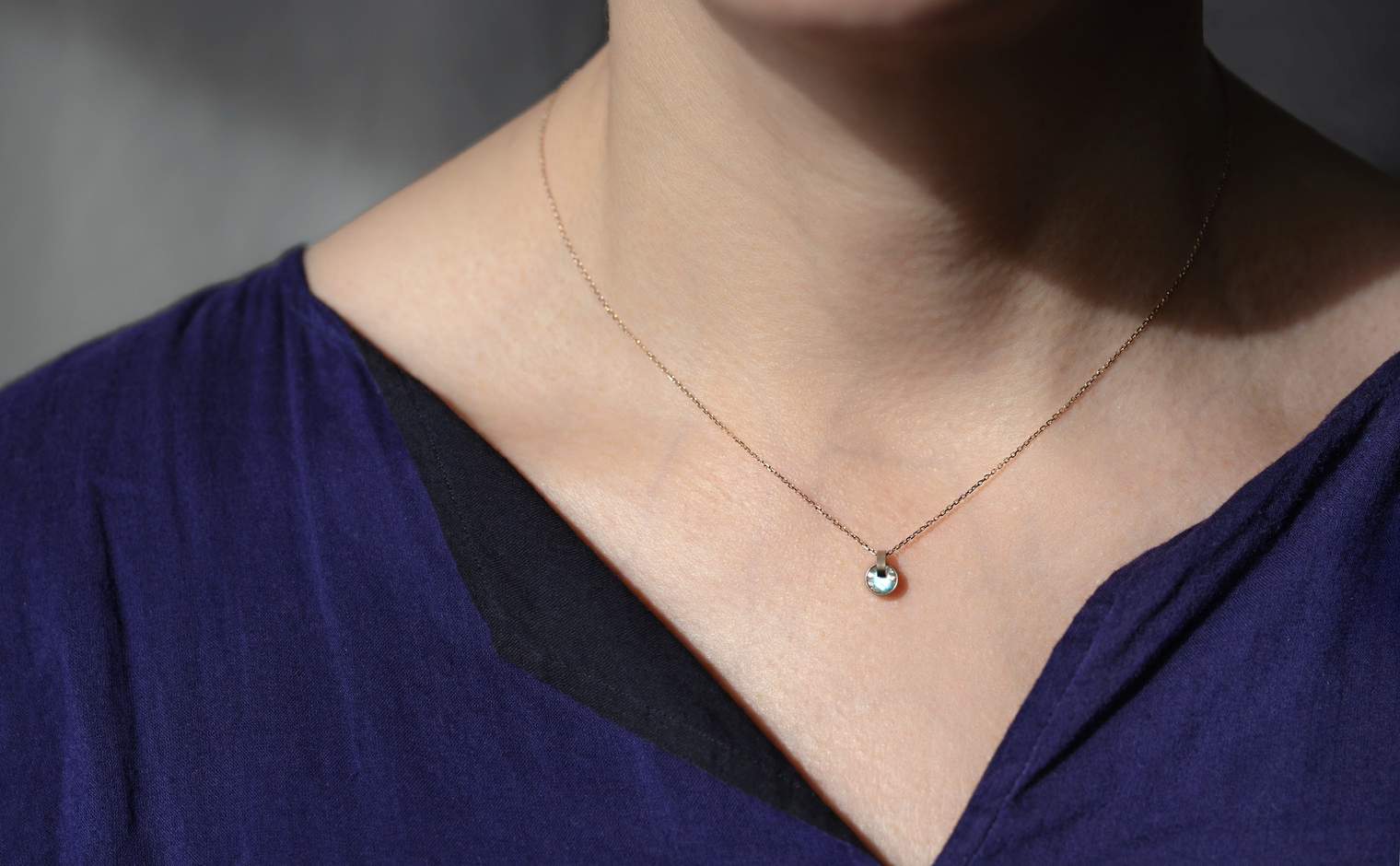 Rainbow Moonstone Necklace | kataoka jewelry and objets d'art