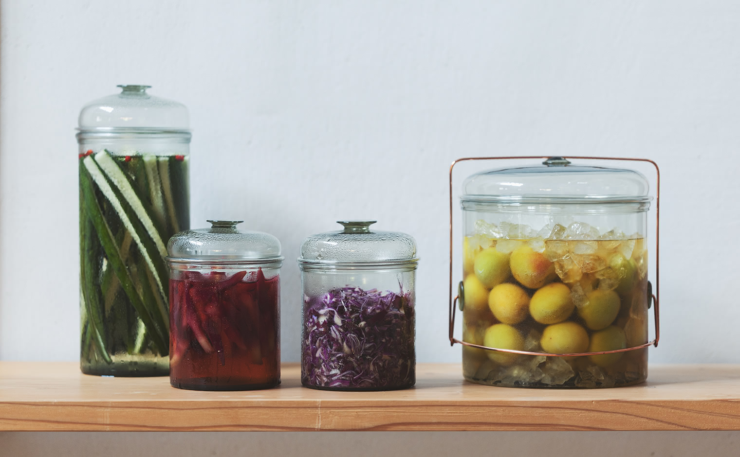 Peter Ivy Okome Jar L | Handblown Glass Rice Jar | kataoka