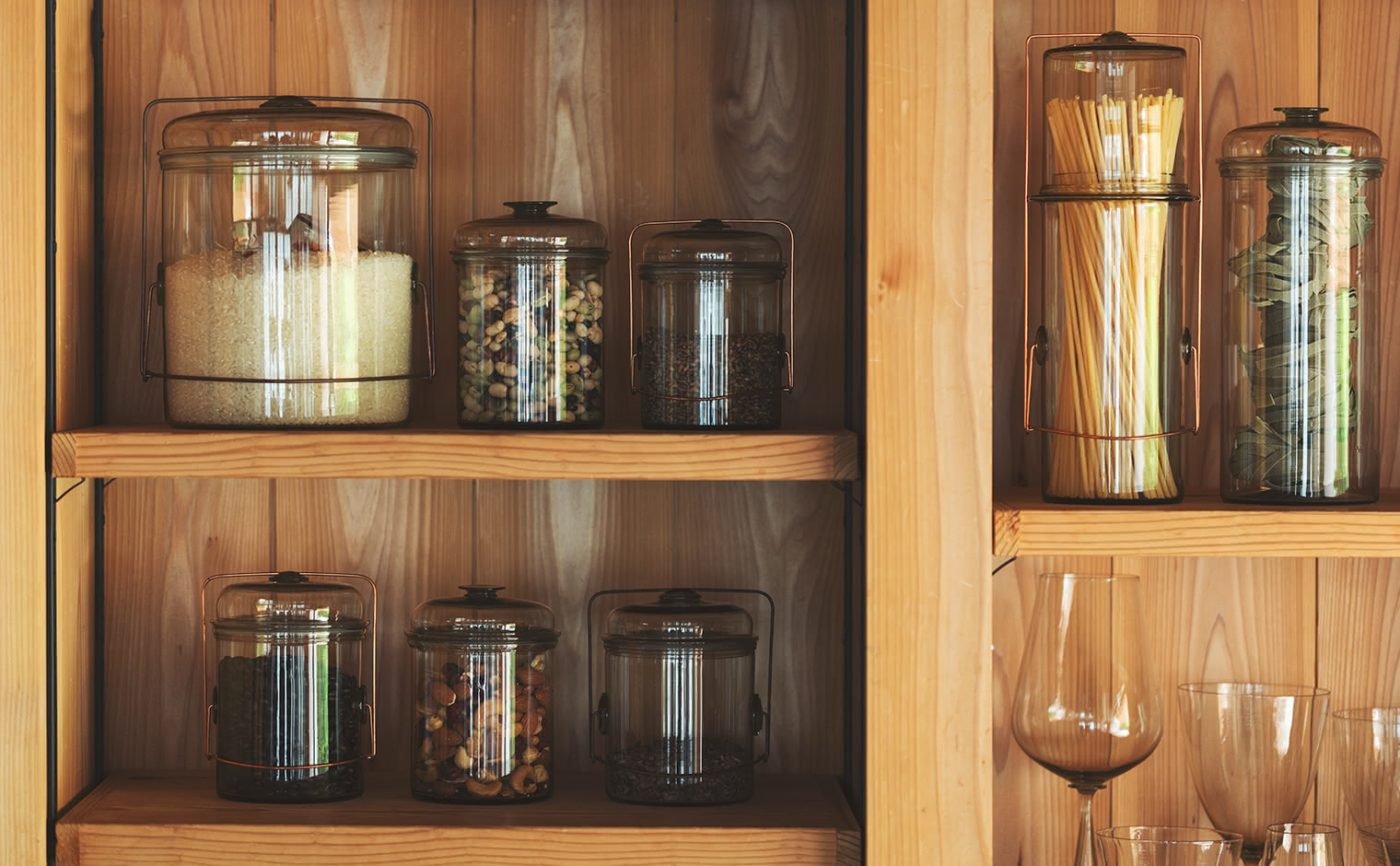ピーターアイビー　PETER IVY Pasta Jar S Peter Ivy Pasta Jar L | Handblown Glass Storage Jar | kataoka