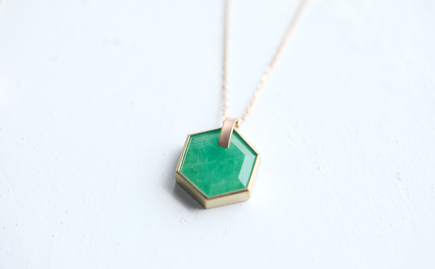Lumen Emerald Necklace | kataoka jewelry and objets d'art