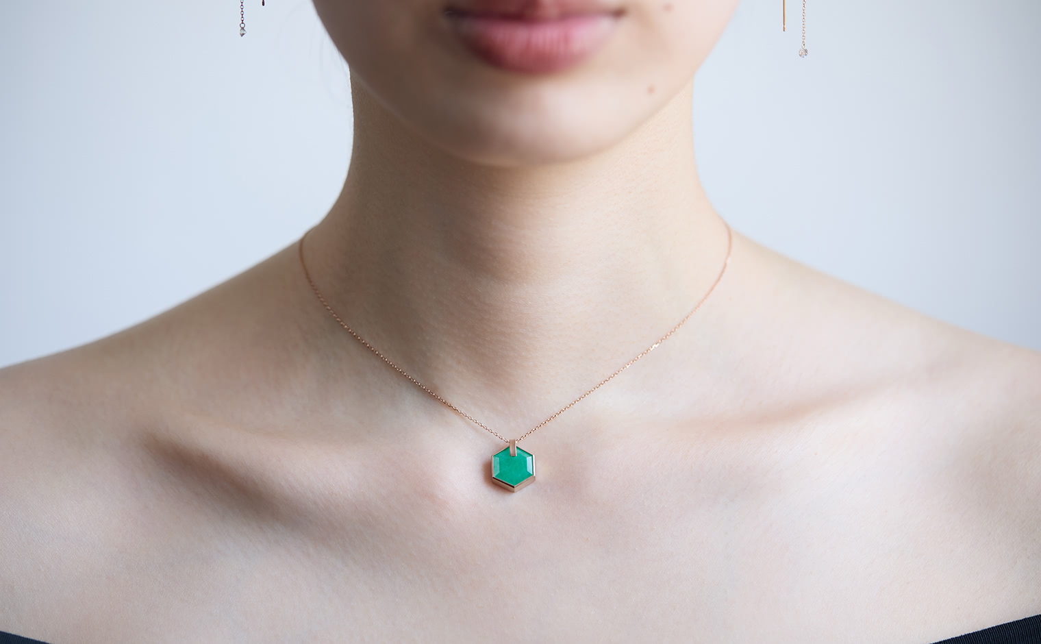 Lumen Emerald Necklace | kataoka jewelry and objets d'art