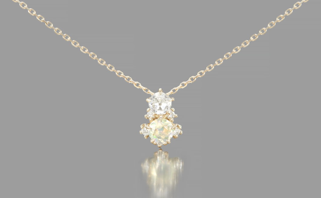 Crest Necklace–Opal