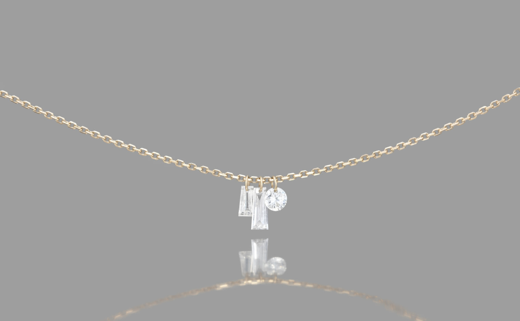 Tassel & Round Diamond Necklace Tassel & Round Diamond Necklace