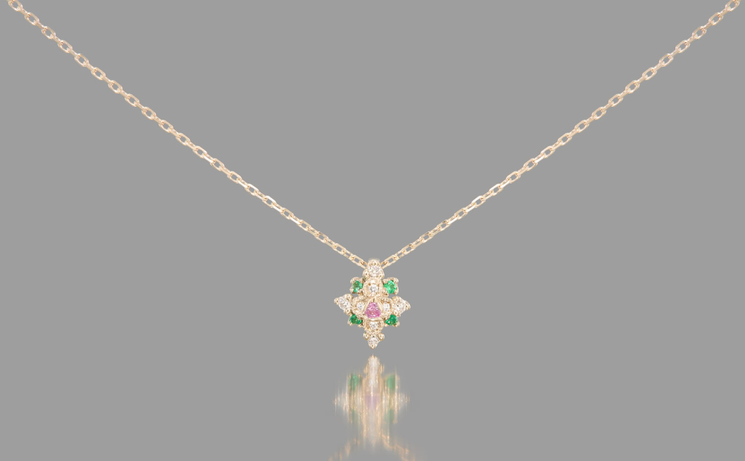 Orchid Necklace–Rainbow