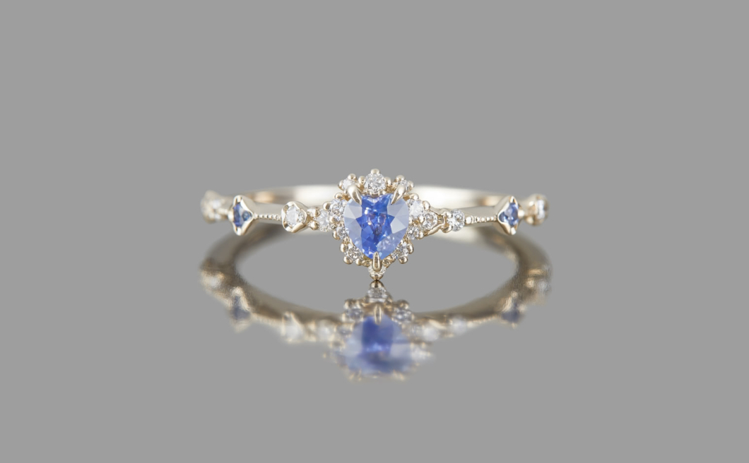 Sapphire Heart Ring
