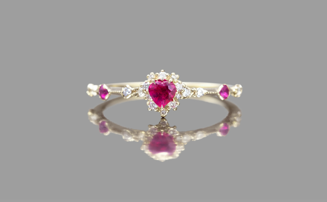 Ruby Heart Ring