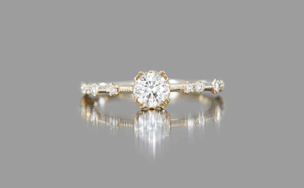 Paeonia Ring–Diamond