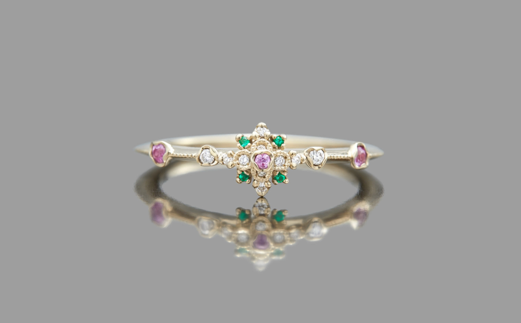 Orchid Ring–Rainbow