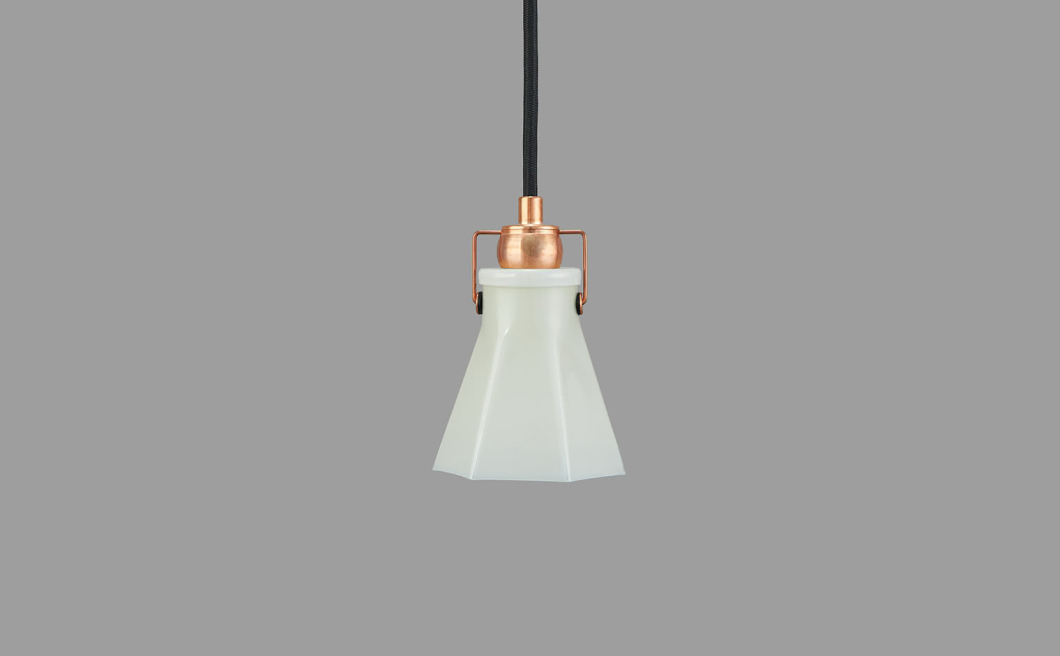 Rokkakei Pendant Light S – White