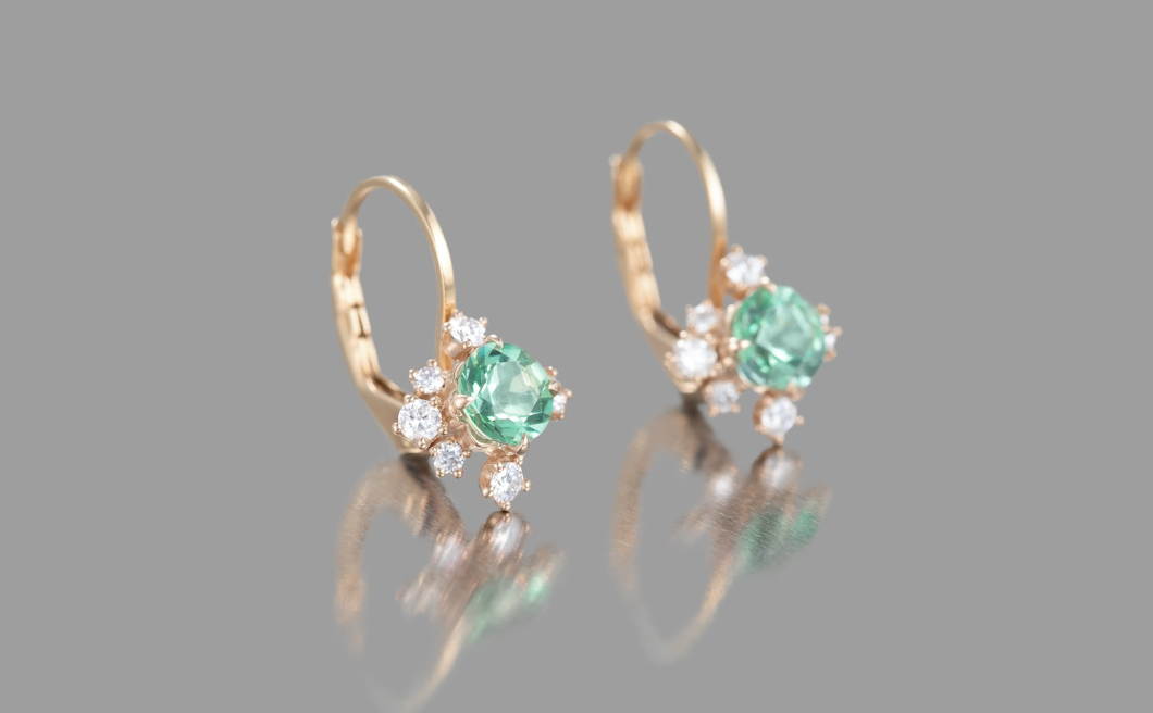 Snowflake Earrings–Beryl