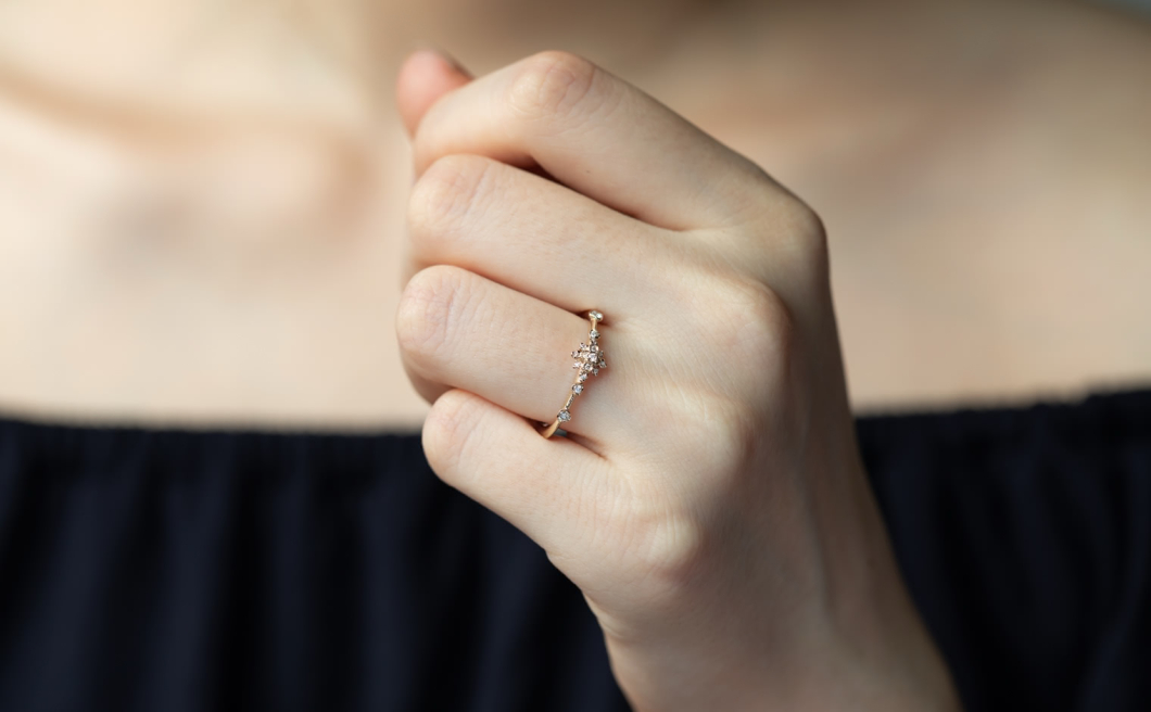 Orchid Ring–Diamond