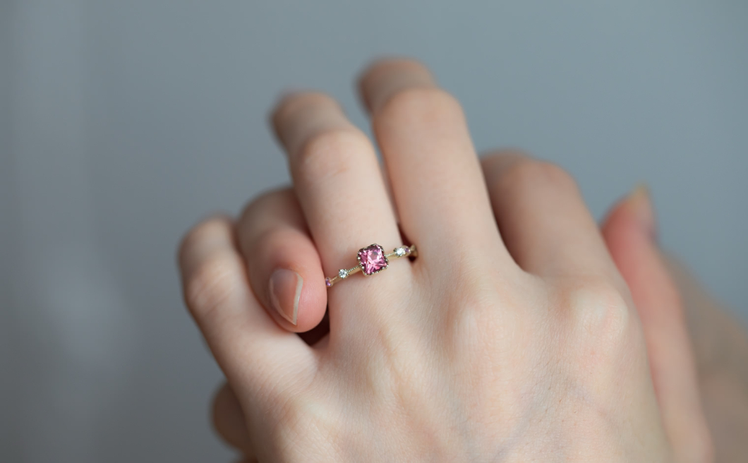Paeonia Ring–Tourmaline