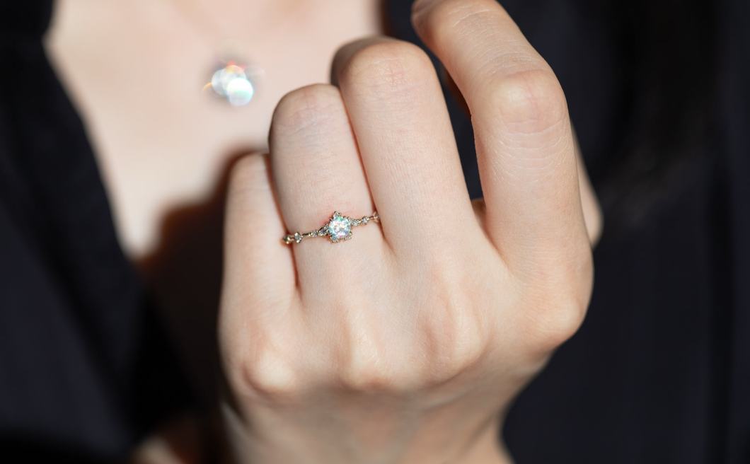 Snowflake Ring–Opal