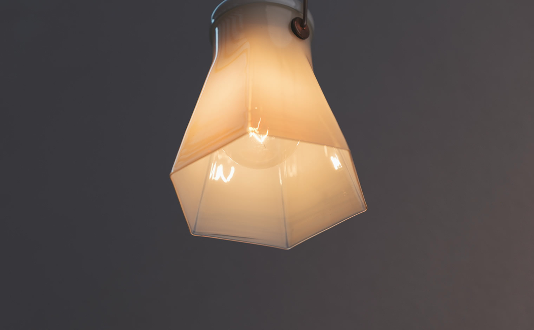 Rokkakei Pendant Light S – White
