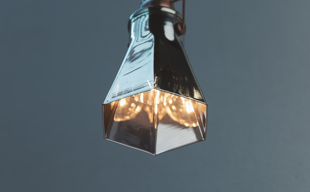 Rokkakei Pendant Light S – Mirror Rokkakei Pendant Light S – Mirror