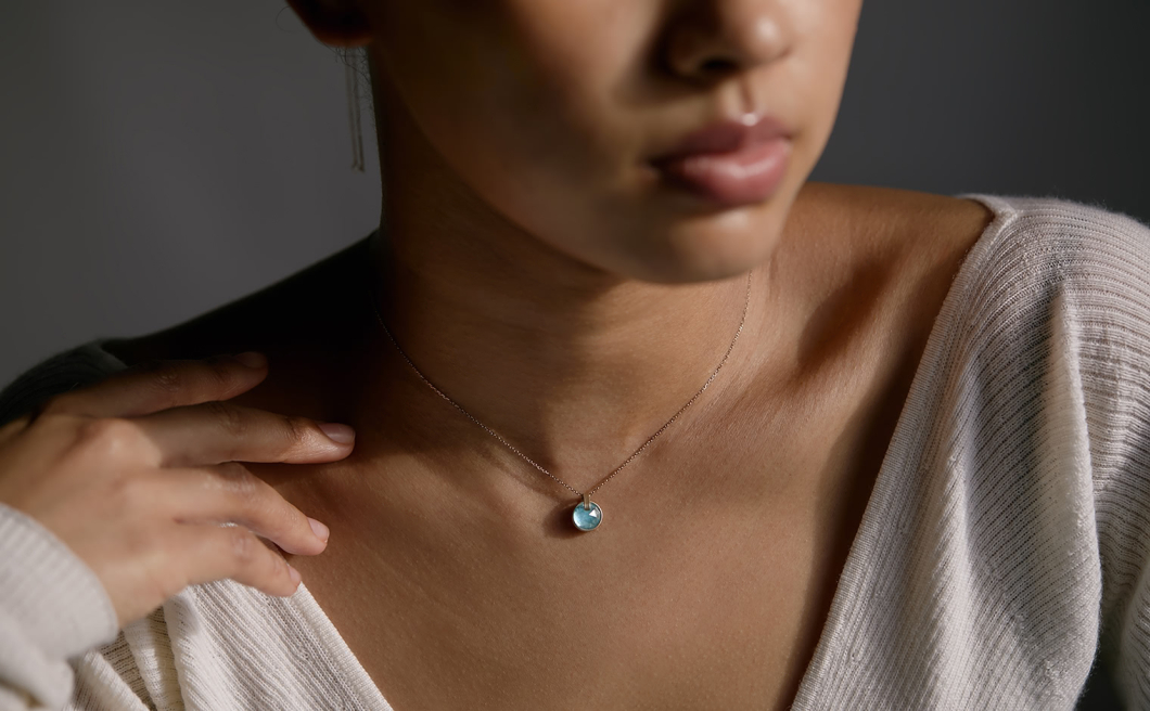 Mist Aquamarine Necklace