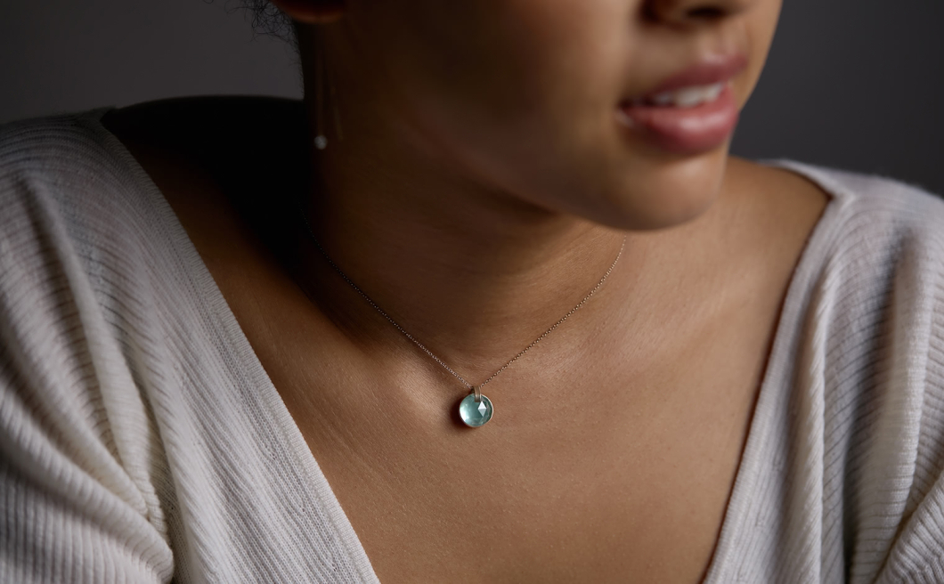 Floe Aquamarine Necklace