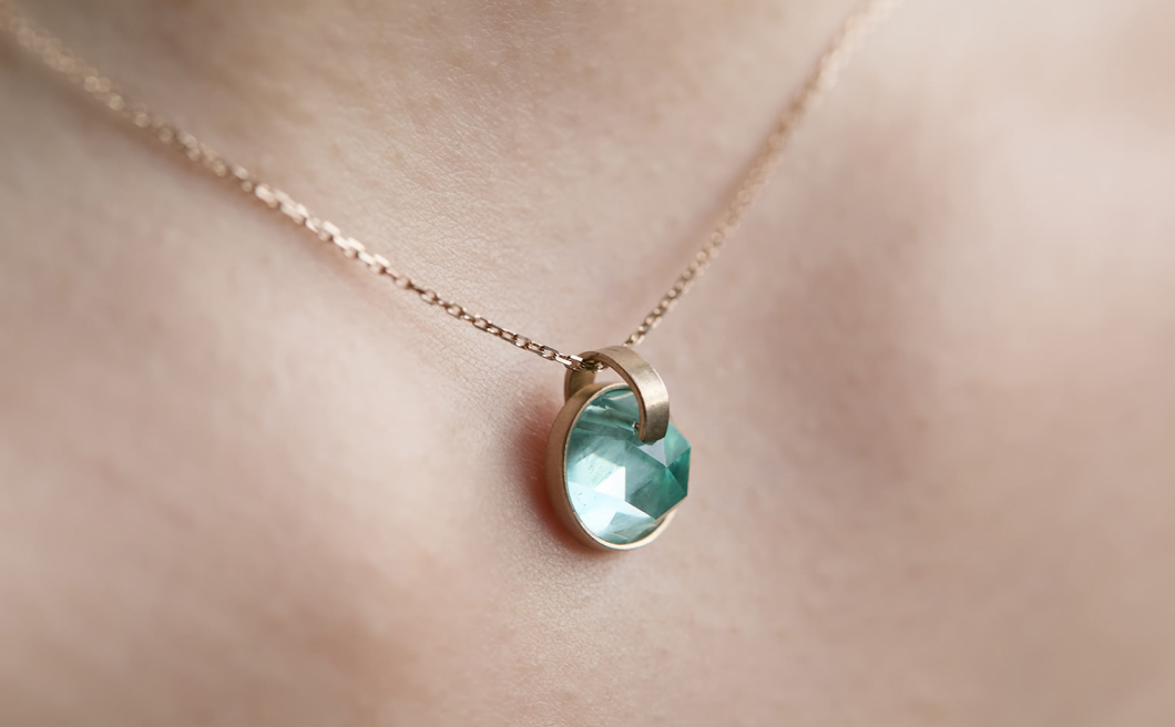 Rill Aquamarine Necklace