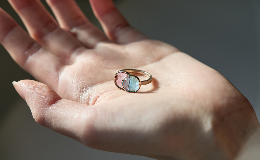 Small Butterfly Ring–Aurora