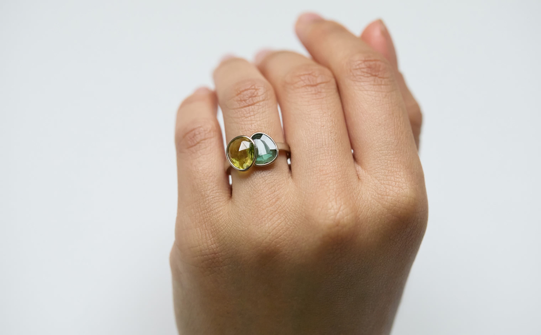 Small Butterfly Ring–Lagoon