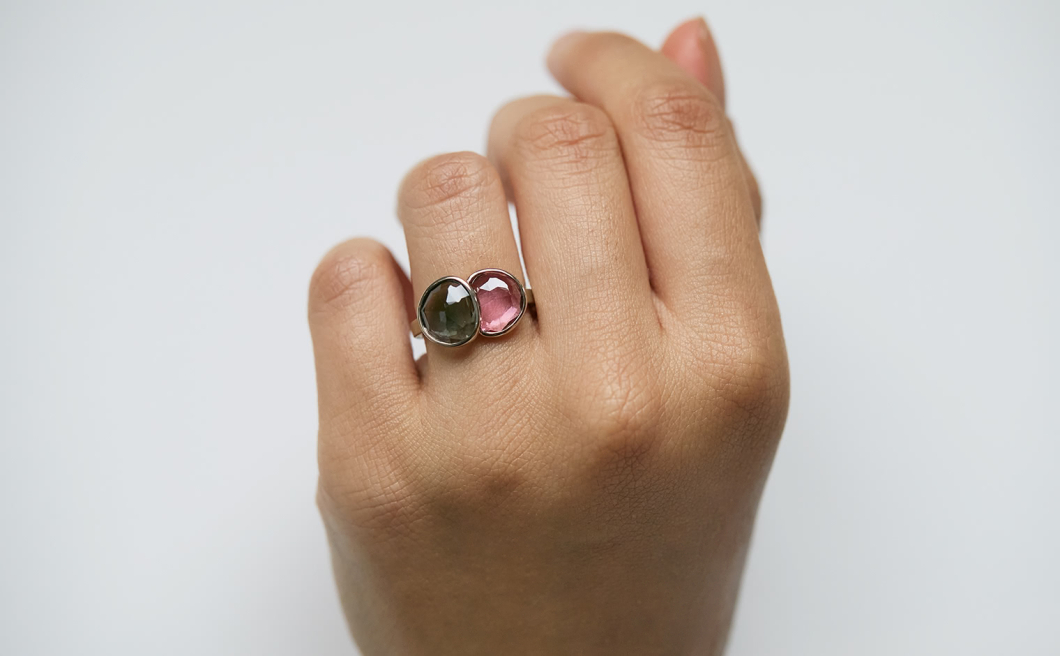 Small Butterfly Ring–Moonrise