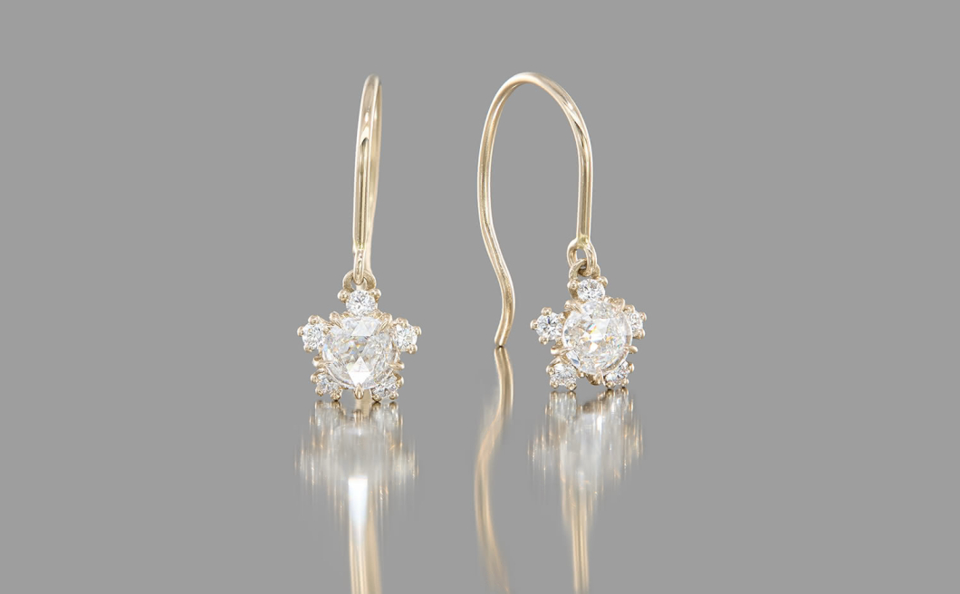 Snowflake Earrings–Victorian Snowflake Earrings–Victorian