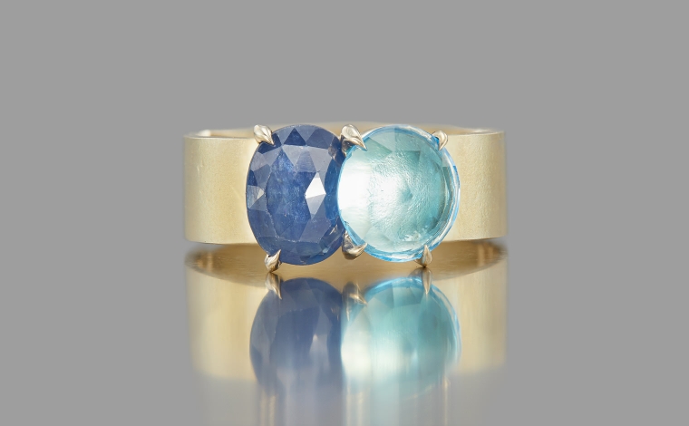 Calyx | Paired Gemstone Rings and Earrings | kataoka