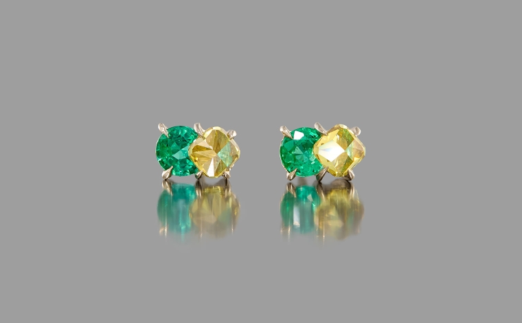 Calyx | Paired Gemstone Rings and Earrings | kataoka