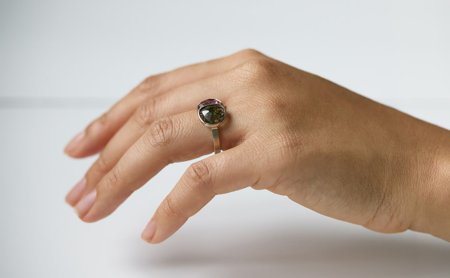 か*わ様 kataoka リボンダイヤモンドチェーンリング New creations - kataoka jewelry